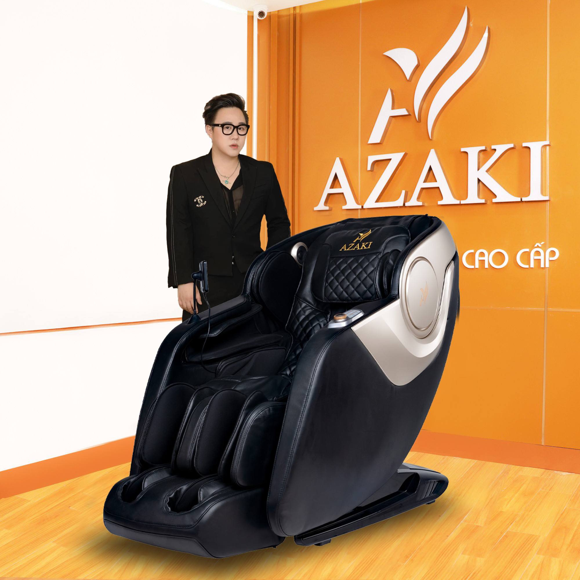 Ghế Massage AZAKI V680 - Đen