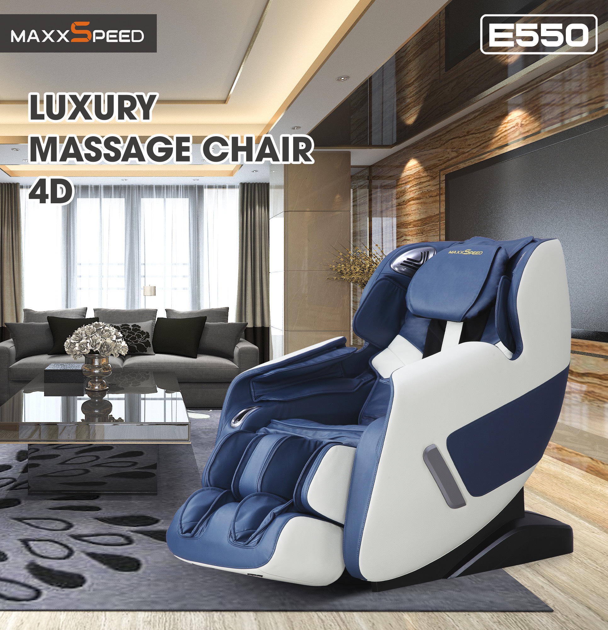MAXXSPEED E550 - TRẮNG XANH