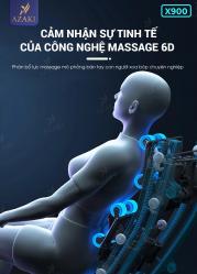 Ghế Massage AZAKI X900 - Trắng Đỏ